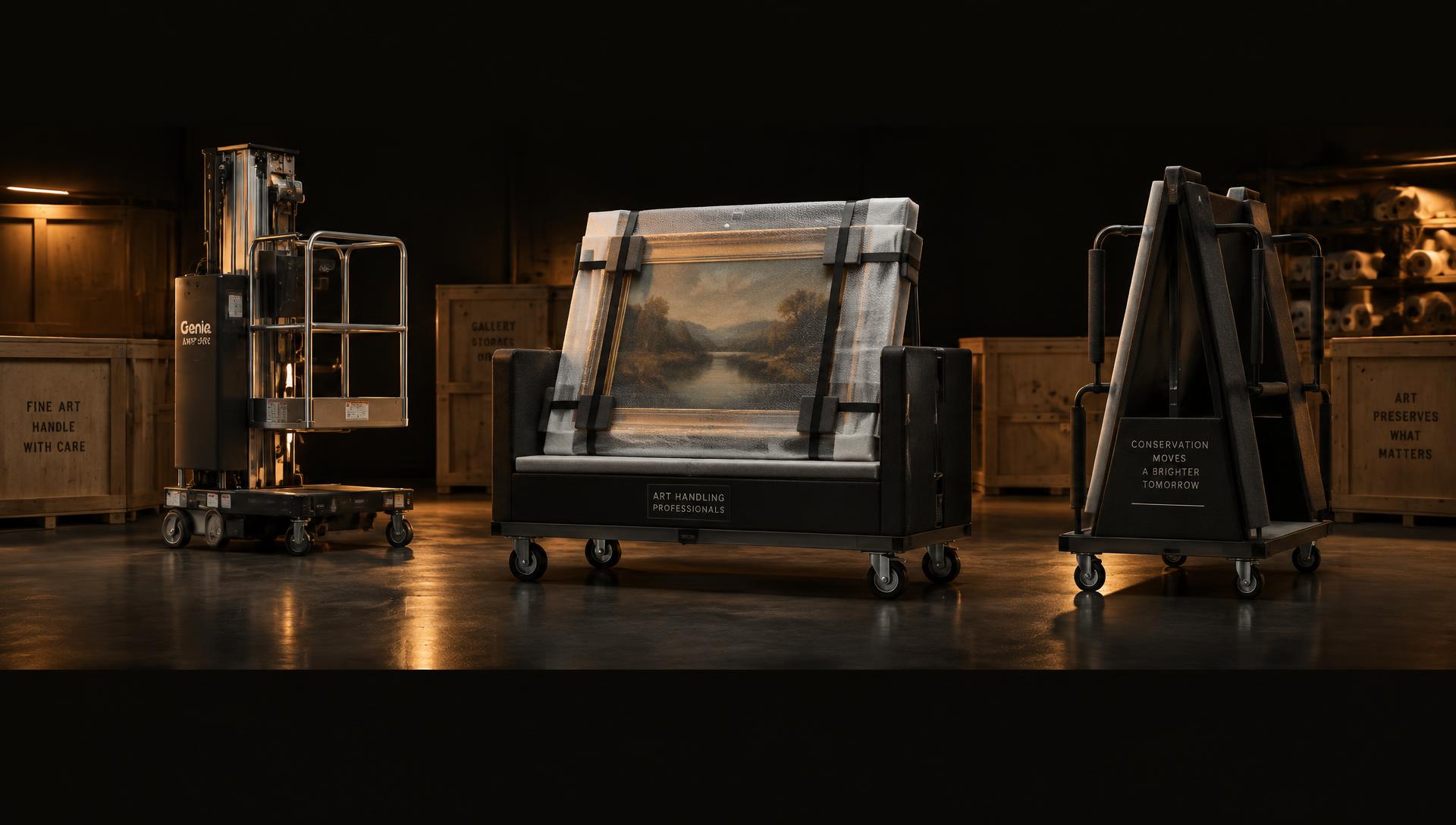 Art handling trolley